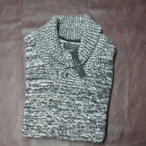 Men's Black and Gray Sweater by Zara